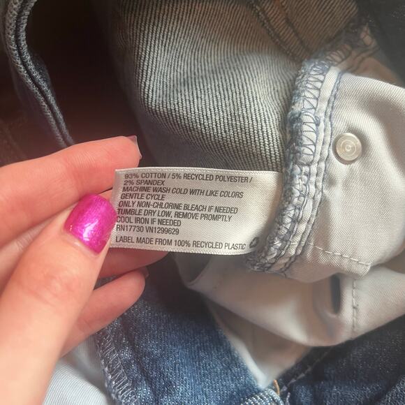 NWT! Ava & Viv Medium Wash High Rise Bermuda Shorts Size 16W - Picture 6 of 7